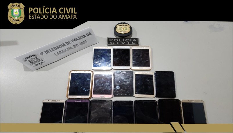 POLÍCIA CIVIL RECUPERA 15 CELULARES EM LARANJAL DO JARI